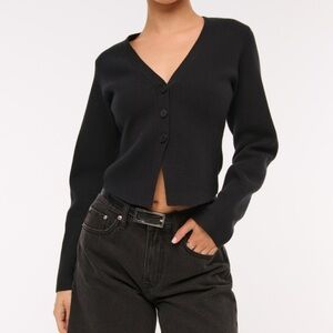 Abercrombie LUXloft rounded sleeve cardigan